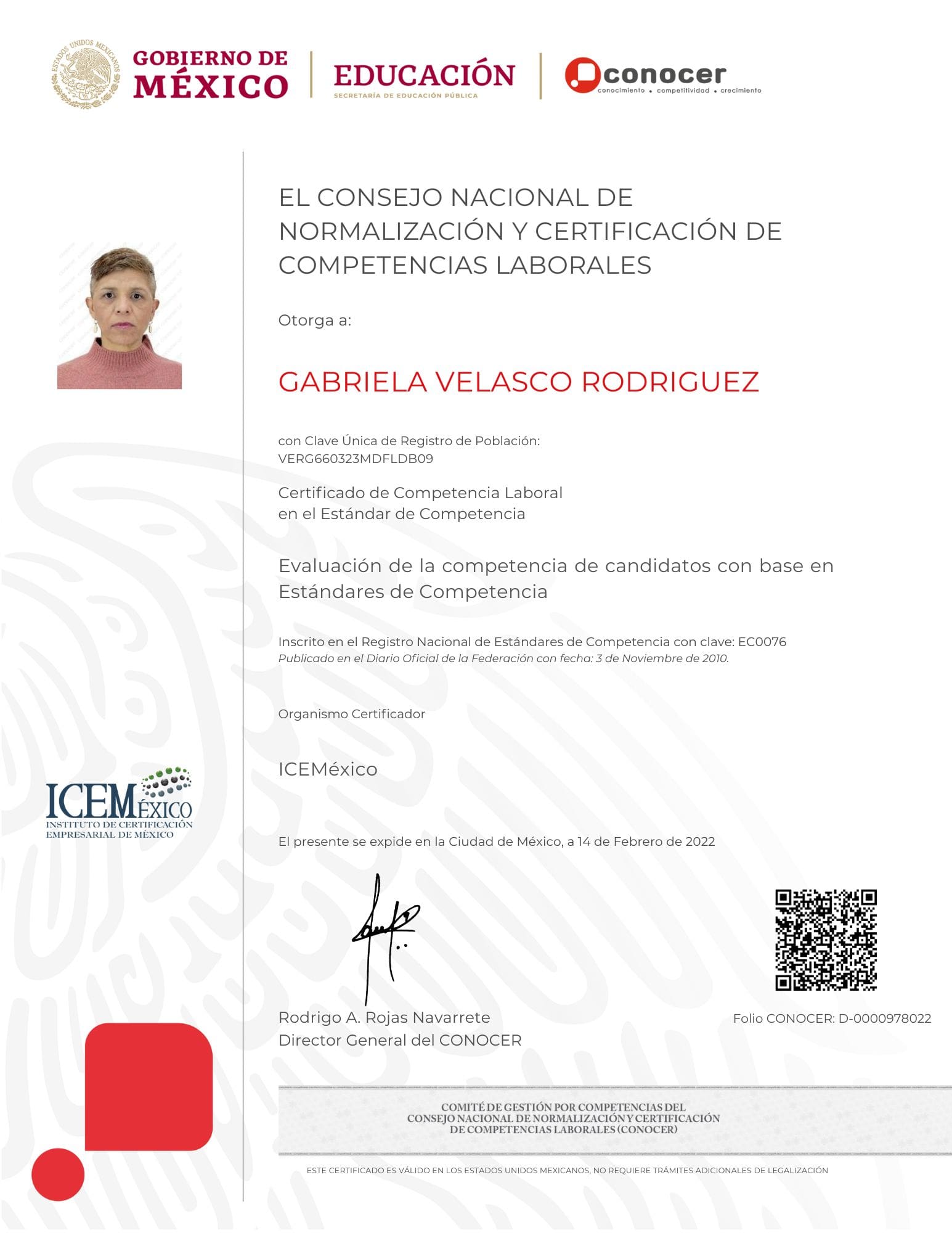 Certificados EC0076